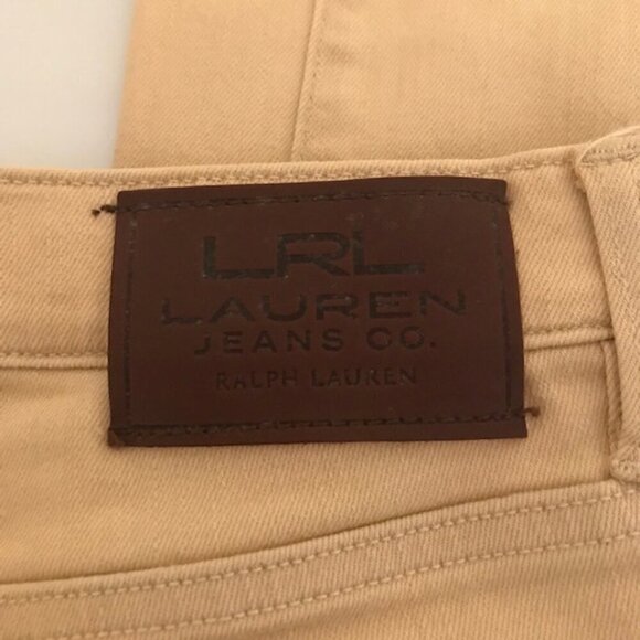 LRL Lauren Jeans Co. Women's Classic Ankle Jeans Beige Size 6 Petite - Picture 7 of 10